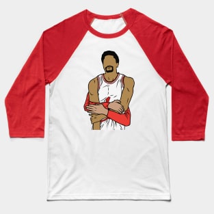 Derrick Rose Straight Face Celebration Baseball T-Shirt